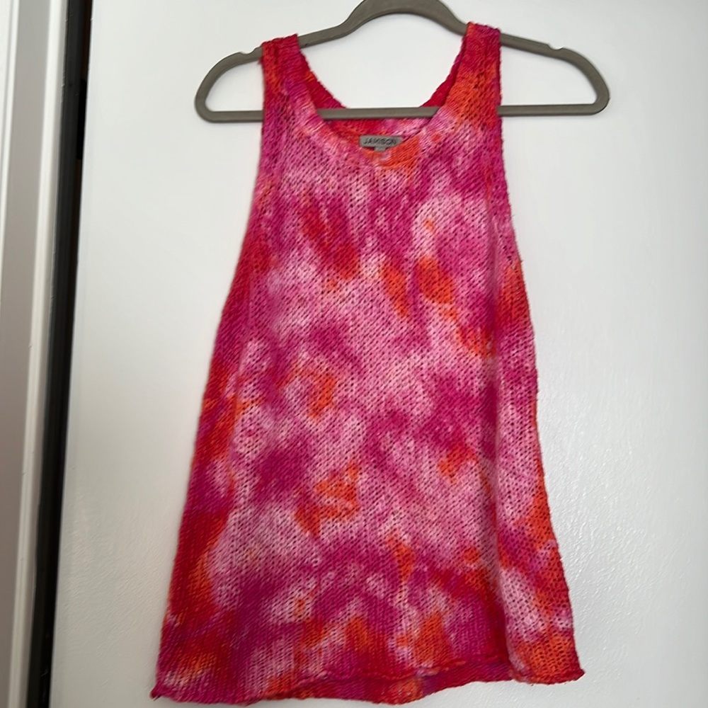 Tie dye sweater tank, worn once